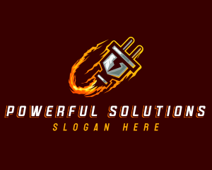 Electric Plug Energy logo design