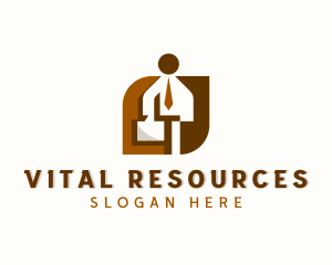 Human Resource Employee Outsourcing logo design