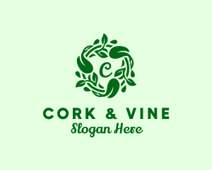 Natural Vines Organic Gourmet logo design