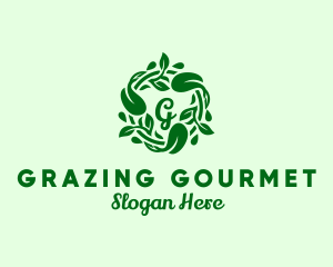 Natural Vines Organic Gourmet logo design