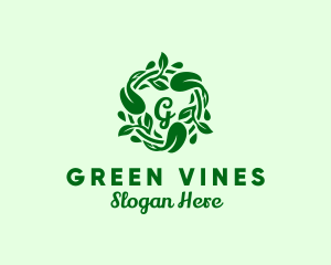 Natural Vines Organic Gourmet logo design