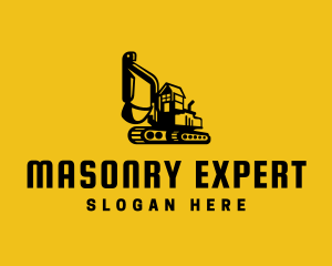 Excavator Digger Construction logo design