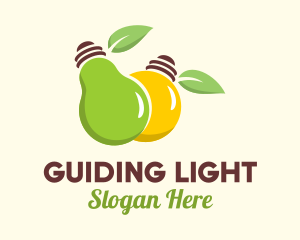 Fruit Bulb Lighting  logo design