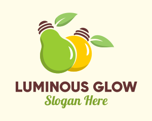 Fruit Bulb Lighting  logo design