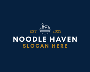 Noodles Food Wordmark logo