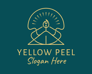 Yellow Candle Decoration logo design