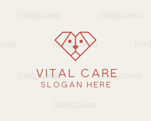 Geometric Puppy Dog Logo