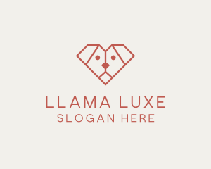 Geometric Puppy Dog logo design