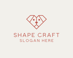 Geometric Puppy Dog logo