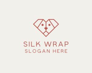 Geometric Puppy Dog logo design