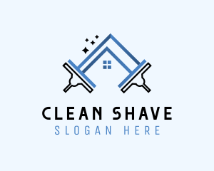 Squeegee House Cleaning logo design