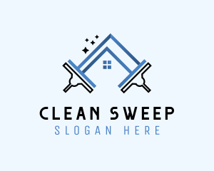 Squeegee House Cleaning logo design