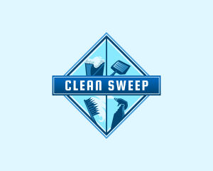 Cleaning Sanitation Maintenance logo design