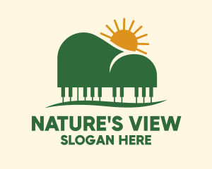 Piano Mountain View logo design