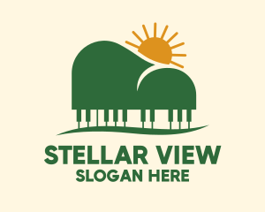 Piano Mountain View logo design