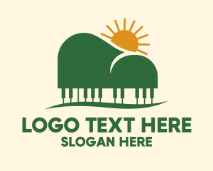 Piano - Piano Mountain View logo design