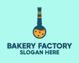 Factory Liquid Flask logo design