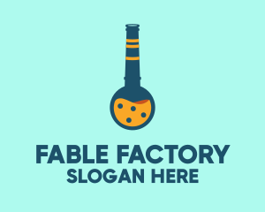 Factory Liquid Flask logo design