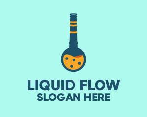 Factory Liquid Flask logo design