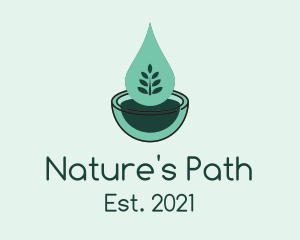 Natural Oil Droplet, logo design