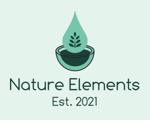 Natural Oil Droplet, logo design