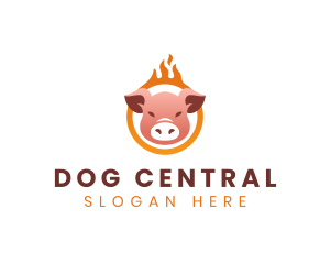 Burning Pig Cuisine logo design