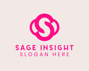 Pink Boutique Letter S  logo design