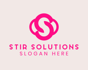 Pink Boutique Letter S  logo design