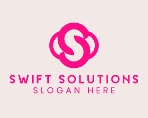 Pink Boutique Letter S  logo design