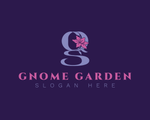 Natural Floral Garden Letter G logo design