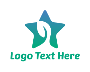 Leaf - Eco Star Leaf logo design