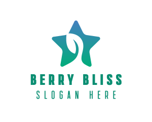 Eco Star Leaf logo design