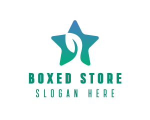 Eco Star Leaf logo design