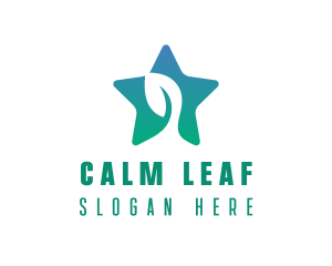 Eco Star Leaf logo design