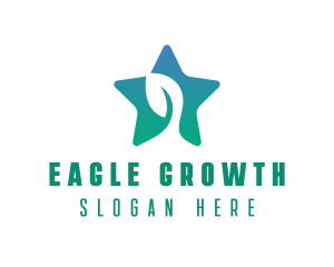 Eco Star Leaf logo design