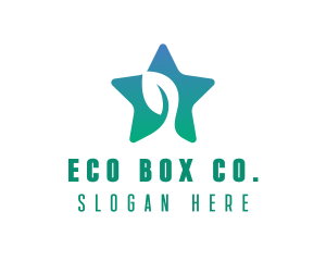 Eco Star Leaf logo design