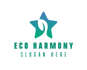 Eco Star Leaf logo design