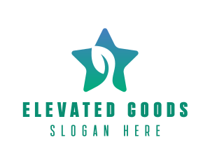 Eco Star Leaf logo design