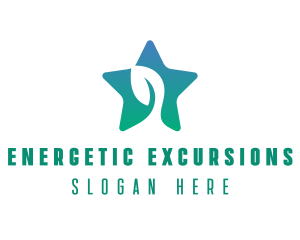 Eco Star Leaf logo design