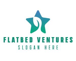 Eco Star Leaf logo design