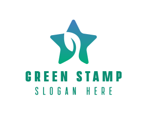 Eco Star Leaf logo design