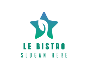 Eco Star Leaf logo design