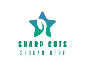 Eco Star Leaf logo design