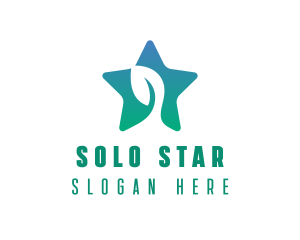 Eco Star Leaf logo design