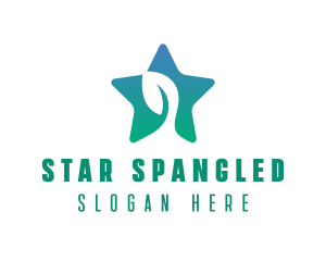 Eco Star Leaf logo design