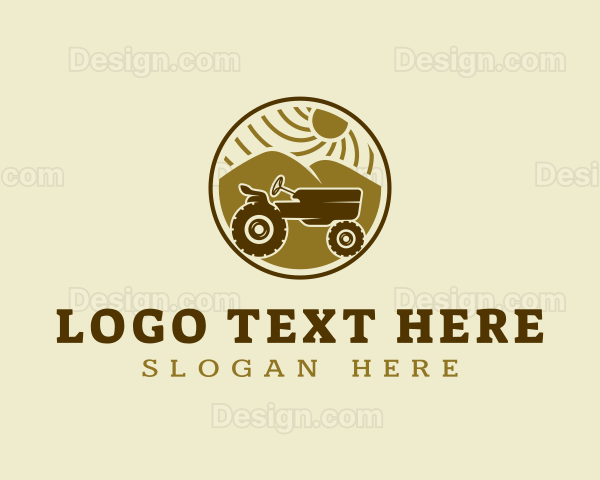 Agriculture Tractor Vehicle Logo