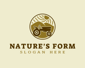 Agriculture Tractor Vehicle logo