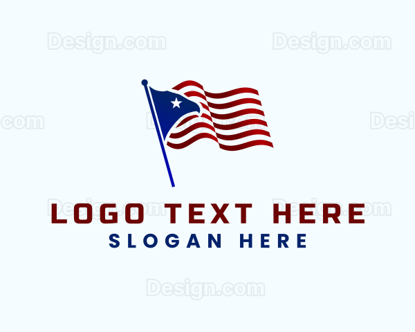 American Flag Bird Logo