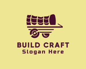 Wooden Wagon Carriage logo design