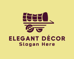 Wooden Wagon Carriage logo design